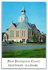 c1960 First Presbyterian Church Western Avenue Mattoon Illinois Vintage Postcard picture