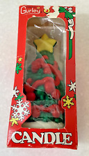 Gurley Christmas Tree Art Wax Candle New In Box Vintage picture