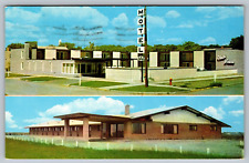 Postcard Fleck House Motels Bismarck ND And Moorhead MN VTG c1967  I3 picture