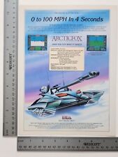 Actic Fox Vintage Computer Game 1980S Tank Ea Print Advertisement picture