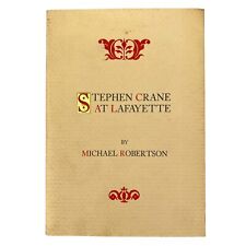 STEPHEN CRANE AT LAFAYETTE Exhibition Book 1990 Red Badge Of Courage Cover picture