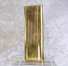 Vintage Cartier Gas Lighter 18k Gold Finished Godron picture