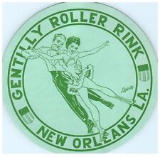 Original Vintage 1940s Roller Skating Rink Sticker New Orleans LA S6 picture