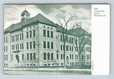 Waterbury CT, Crosby High School, Connecticut Vintage Postcard picture
