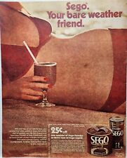 1970 Sego Powder Diet Sexy Woman Bikini Vintage Print Ad Man Cave Poster Art 70s picture