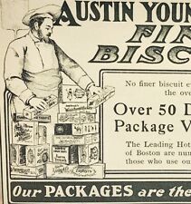 1901 Biscuits Austin Young Victorian Boston Bread Advertisement picture