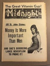 Jill ST. John 1962 Midnight Tabloid Gossip Newspaper Jayne Mansfield Mamie picture