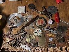 Lot Of Cool Old Badges Plaques Off  Radio Bike Car Clock Vintage Equip Signs  picture