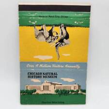 Vintage Matchbook Chicago Illinois 1950s  Natural History Museum Elephants Cover picture