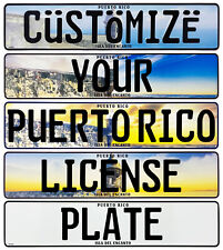 Puerto Rico Embossed Custom License Plate picture