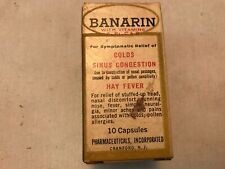 BANARIN With Vitamins Vintage Medicine Bottle In Original Box, Cranford, N. J.  picture