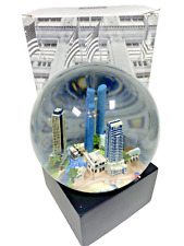 Rare Saks Fifth Ave  Fort Lauderdale Musical Snow Globe w/HTF Square Base 6
