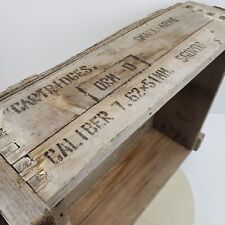 Vintage Wood Ammo Box for Decor Storage Planter 18.5x13.5x5