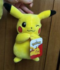 Pokemon Plush Winking PIKACHU New w/ Tags 2021 Nintendo Stuffed Toy picture