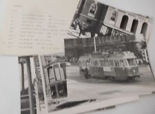 Trolley Train & Trackless-trolley Vintage Photos, European Cites, 10 Snapshots picture