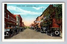 Greenwood MS-Mississippi, Howard Street, Storefronts Antique, Vintage Postcard picture