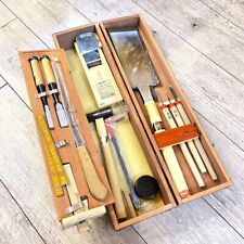 Japanese Vintage Kakuri Carpenter Tool set Hand plane hand saw etc With case #1 picture