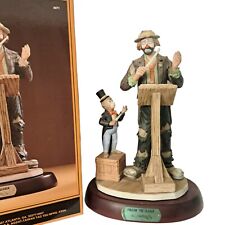 Vintage Emmett Kelly Jr Follow the Leader 1990 Flambro Figurine With Box Large picture