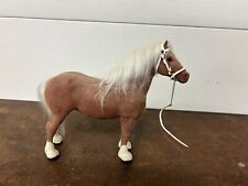 Rare Breyer Vintage Flocked Clydesdale Mare Breyer aftermarket by Riegseckers picture