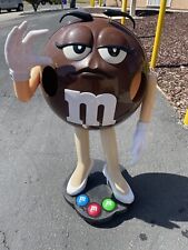 M&M Chocolate Lady Brown Store Candy Display Character on Wheels Collectible. picture