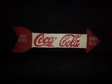 Antique Folk Art Coca Cola Wooden Arrow Sign Primitive 14