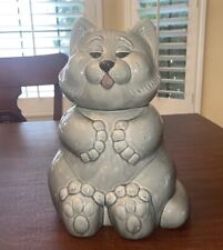 VTG McCoy XL Chubby Kitty Porcelain Cookie Jar; 13” T picture