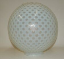 Victorian French Opalescent Coin Dot Ball Globe Lamp Shade picture