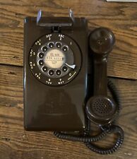 Vintage Stromberg Carlson Brown Wall Phone #3554 Rotary Telephone With Box picture