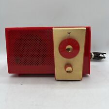 Vintage 50’ Westinghouse Model H-577T4 Plastic Tube Radio Bright Red Tube Radio picture