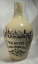 Vintage R.H. Parker Old Style Nelson Co Kentucky Stoneware Whiskey Jug Empty picture