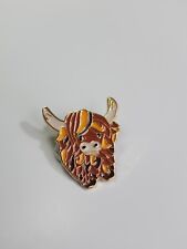 Cartoon Highland Cow Lapel Pin picture