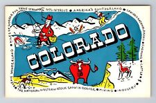 CO-Colorado Comedic Points Of Interest Vintage Souvenir Postcard picture
