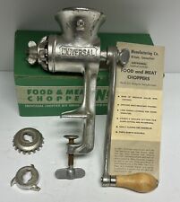 Antique Union Manufacturing Universal Food Grinder No 2 With Box & Attachments picture