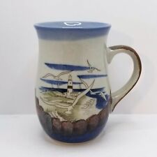 Otagiri Nautical Lighthouse Seagulls Ocean Coffee Mug Seascape Vintage Tea EUC picture