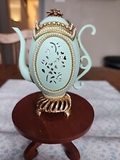 Vintage Savoy Collections Egg Faberge Inspired Jewelry Box  Teapot - EUC  picture