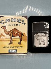 Vintage 1997 Camel Beast Emblem Midnight Chrome Zippo Lighter NEW picture