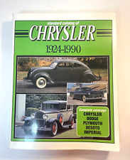 Standard Catalog Of Chrysler 1924-1990 Paperback Book Made By John Lee picture