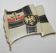 German WW1 Battleflag Pin Prussian Eagle Iron Cross Military Imperial  Germany picture
