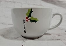Starbucks Coffee 2011 Mug Cup Oversized 21.9oz Christmas Holly Holiday Soup picture