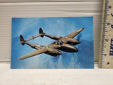 Vintage Postcard Air Force Navy P-38H Lockheed Lightning Airplane New Never Used picture