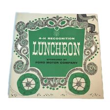 1957 4-H Recognition Luncheon Program Sponsored by Ford Motor Chicago Congress picture
