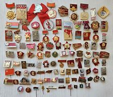 Set of 100 pcs. Pins Badges Soviet Union Lenin Communism Propaganda Memorabilia picture