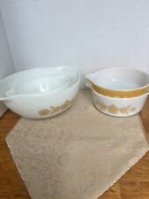 Vtg/4/Putex/ButterflyDesign/2/mixing Bowls/2/ Oven Safe Dishes/ USA Made picture