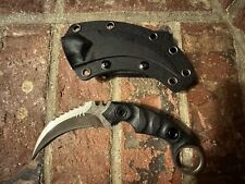 Karambit Double Edged Fixed Blade Knife Kydex Sheath picture