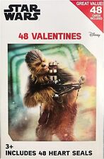 Star Wars 48 Valentines Day Cards With Heart Seals Chewbacca picture