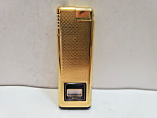 NOS Working Vintage  BATTAT Gold Tone Lighter & Clock  6385/34 picture