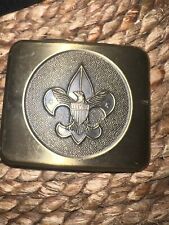 Vintage Boy Scouts Of America Emblem Belt Buckle BSA Logo Badge Brass picture