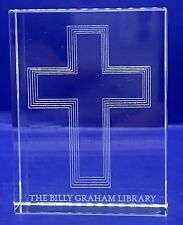 The Billy Graham Library Paperweight Cross 2009 Tchotchke ￼Travel Souvenir NC picture