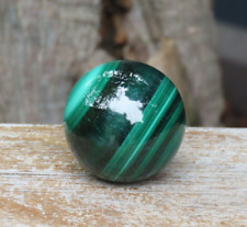 A Grade Highly Polished Rare Malachite Crystal Sphere 70 Grams Mineral Green picture