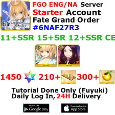[ENG/NA][INST] FGO / Fate Grand Order Starter Account 11+SSR 210+Tix 1480+SQ picture